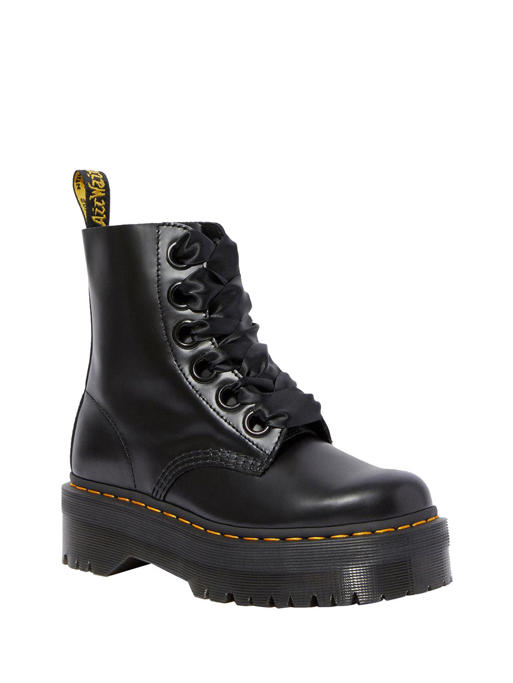 DR. MARTENS Stivaletti platform Donna - Nero modello MOLLY