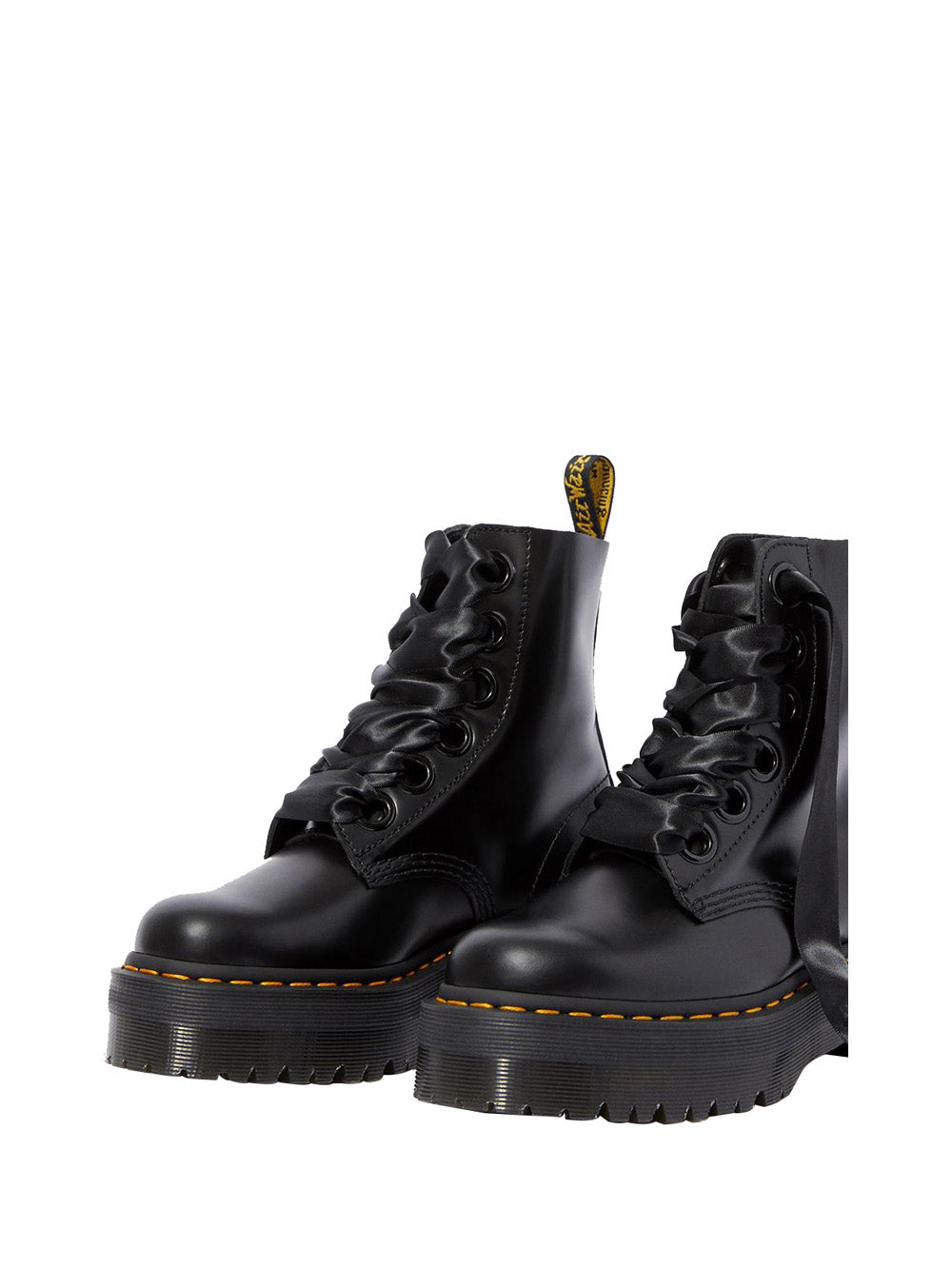 DR. MARTENS Stivaletti platform Donna - Nero modello MOLLY