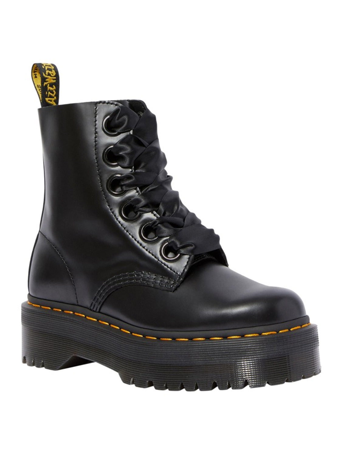 DR. MARTENS Stivaletti platform Donna - Nero modello MOLLY