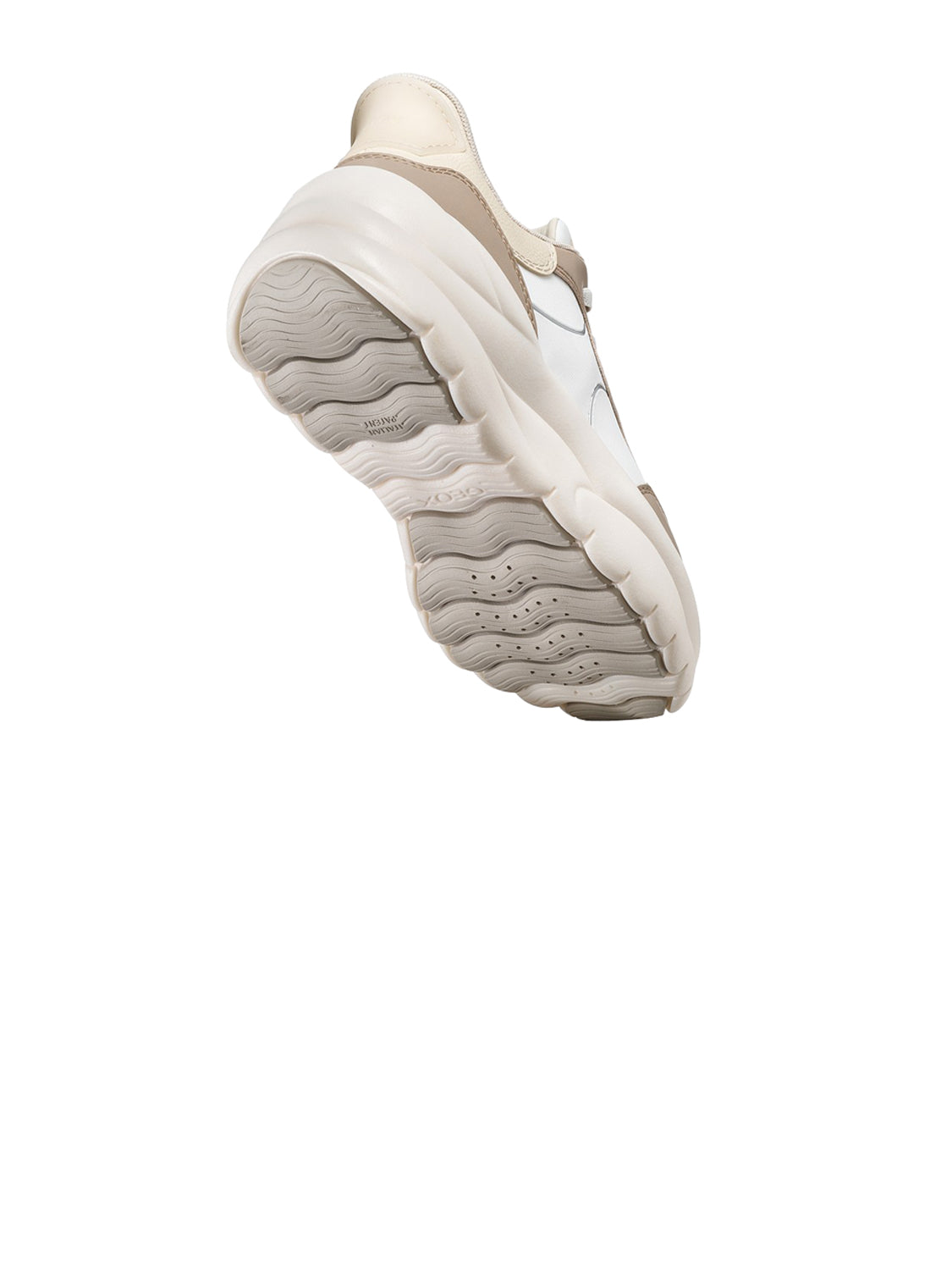 GEOX Sneakers slip-in Donna - Bianco-Beige modello D6809B-0119B