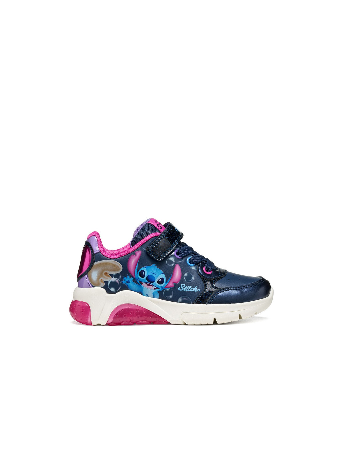 GEOX Sneakers con strappi Bambino - Blu-Fuxia modello J66M4E-05402