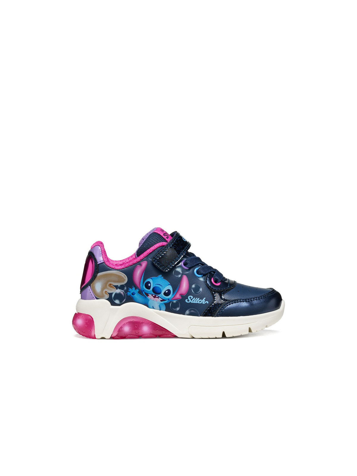 GEOX Sneakers con strappi Bambino - Blu-Fuxia modello J66M4E-05402