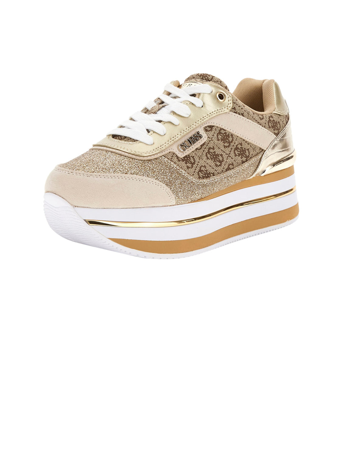 GUESS Sneakers plantare estraibile Donna - Beige modello FL5HNS FAL12