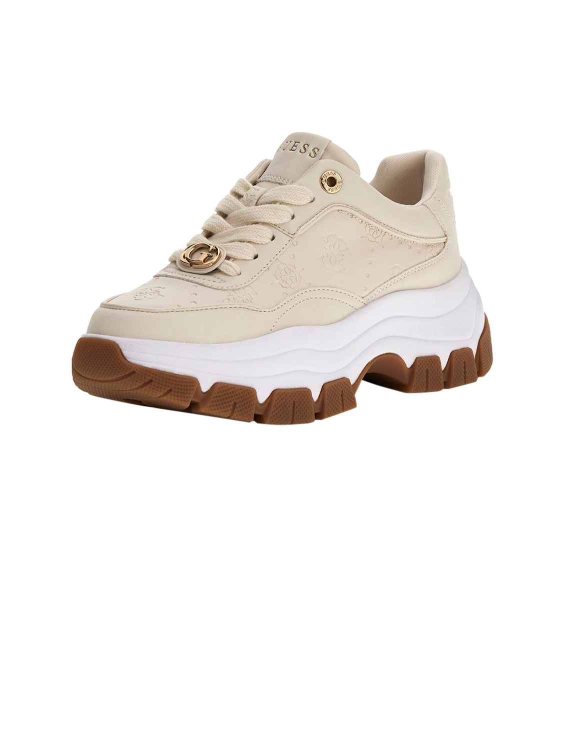 GUESS Sneakers platform Donna - Beige modello FLFBRT PEL12