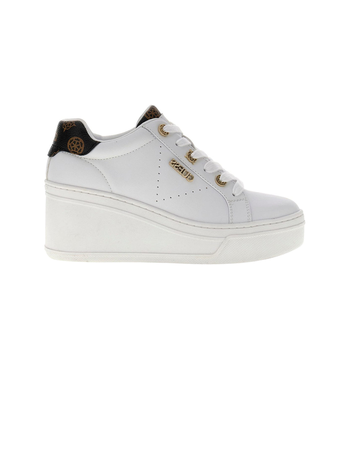 GUESS Sneakers con zeppa Donna - Bianco modello FLTRZY ELE12