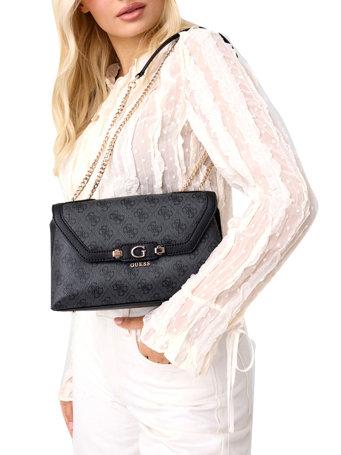 GUESS Borsa a Tracolla Donna - Grigio modello HWSG97 49210
