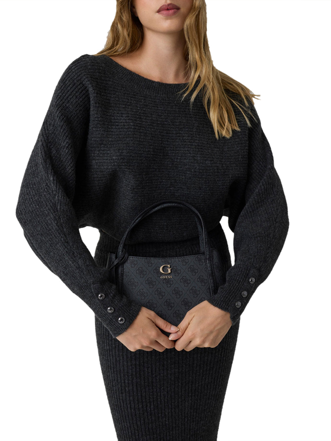 GUESS Borsa a Tracolla Donna - Grigio modello HWSG97 56050