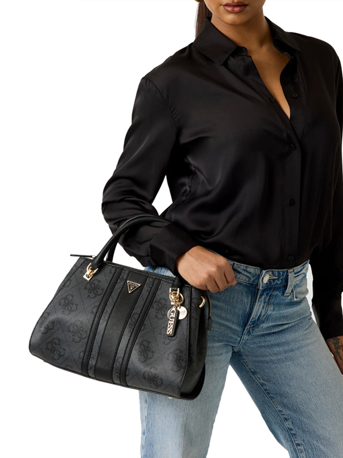 GUESS Borsa a Tracolla Donna - Grigio modello HWSS96 72070