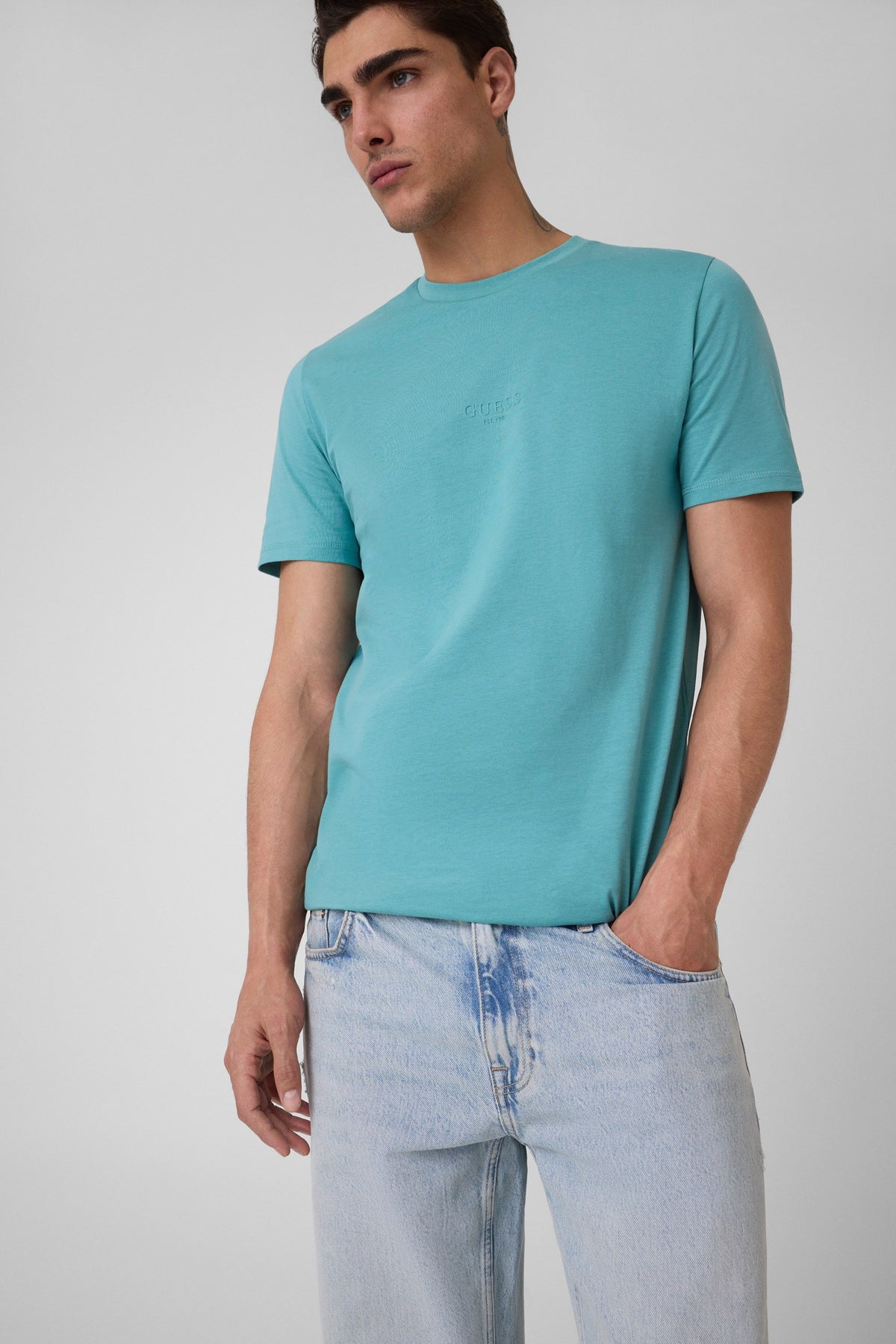 GUESS T-shirt Uomo - Verde modello M2YI72 I3Z14