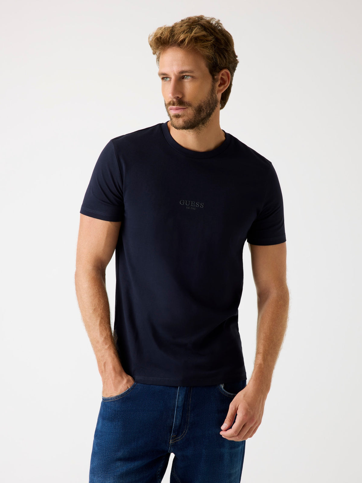 GUESS T-shirt Uomo - Blu modello M2YI72 I3Z14