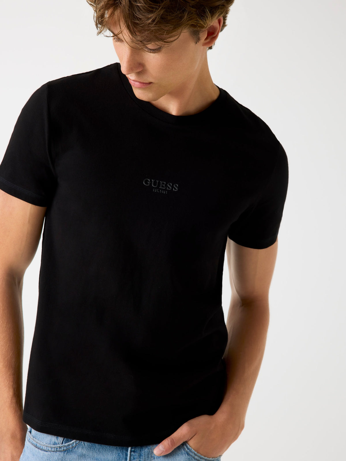 GUESS T-shirt Uomo - Nero modello M2YI72 I3Z14