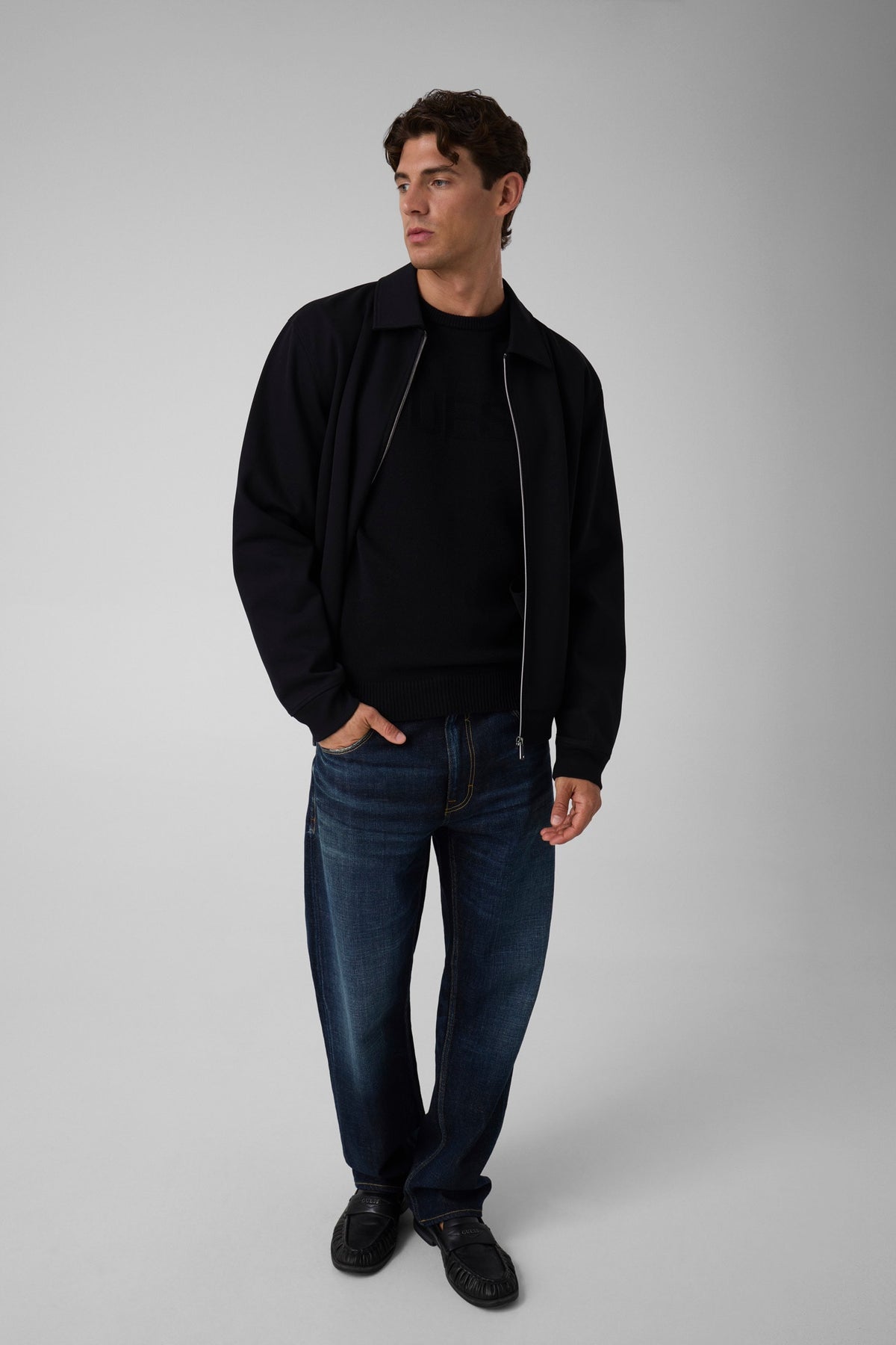 GUESS T-shirt Uomo - Nero modello M6BR16 Z1364