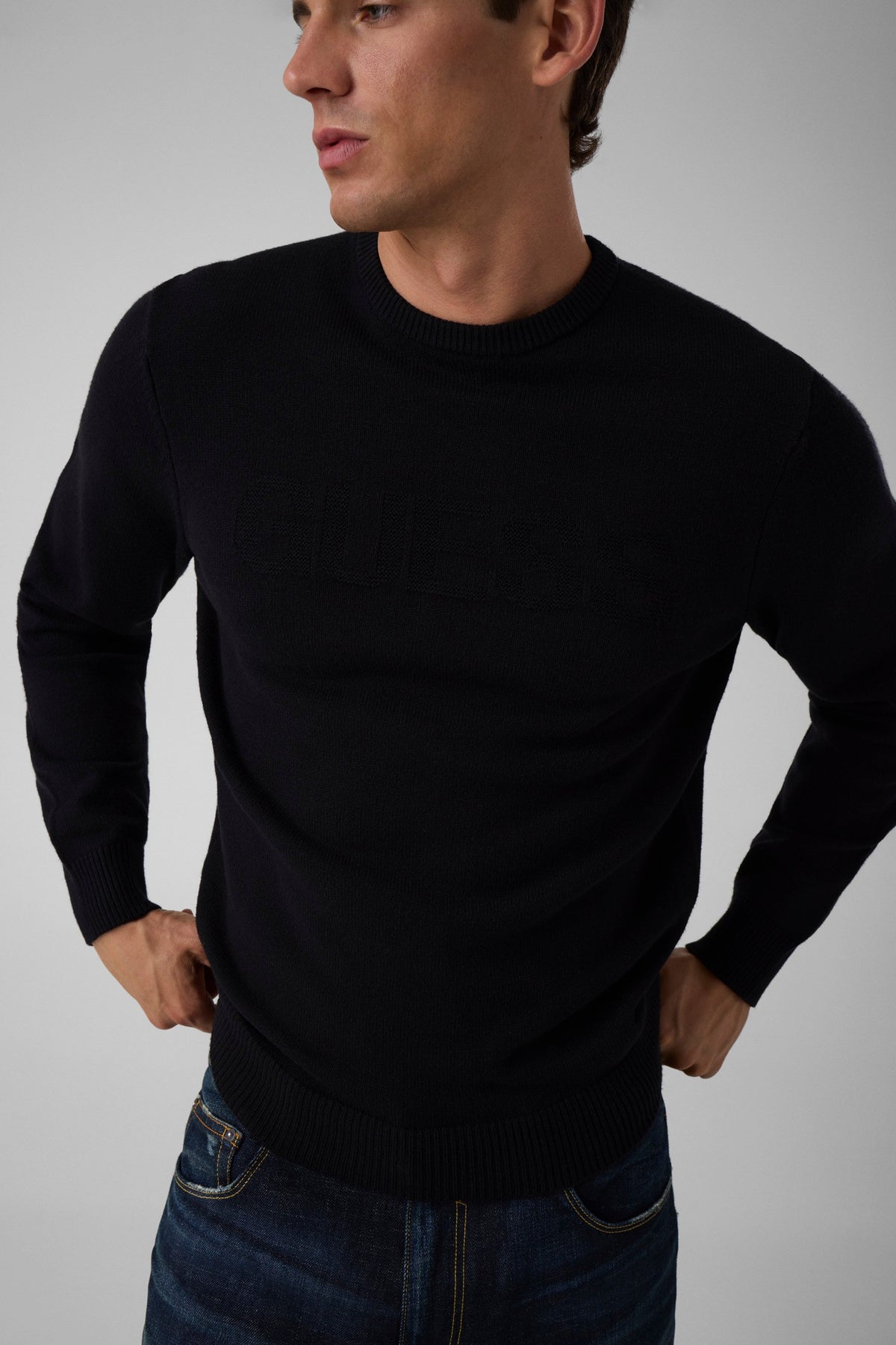 GUESS T-shirt Uomo - Nero modello M6BR16 Z1364