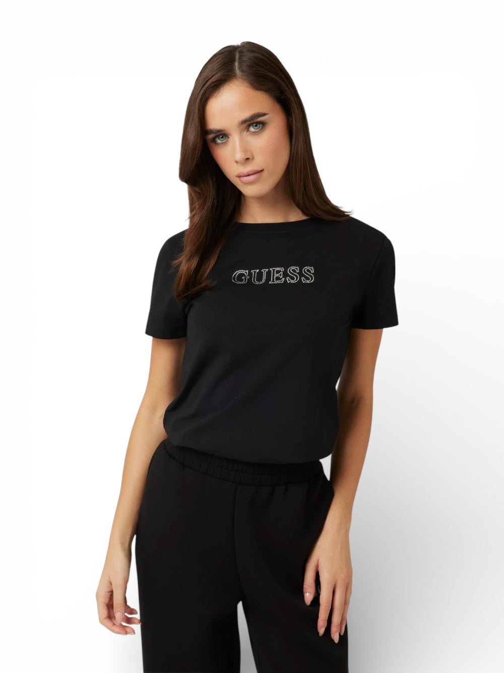 GUESS T-shirt Donna - Nero modello V3BI11 J1314