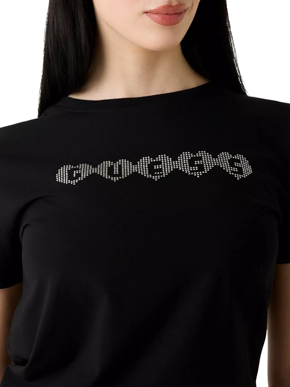 GUESS T-shirt Donna - Nero modello V6YI08 K4689