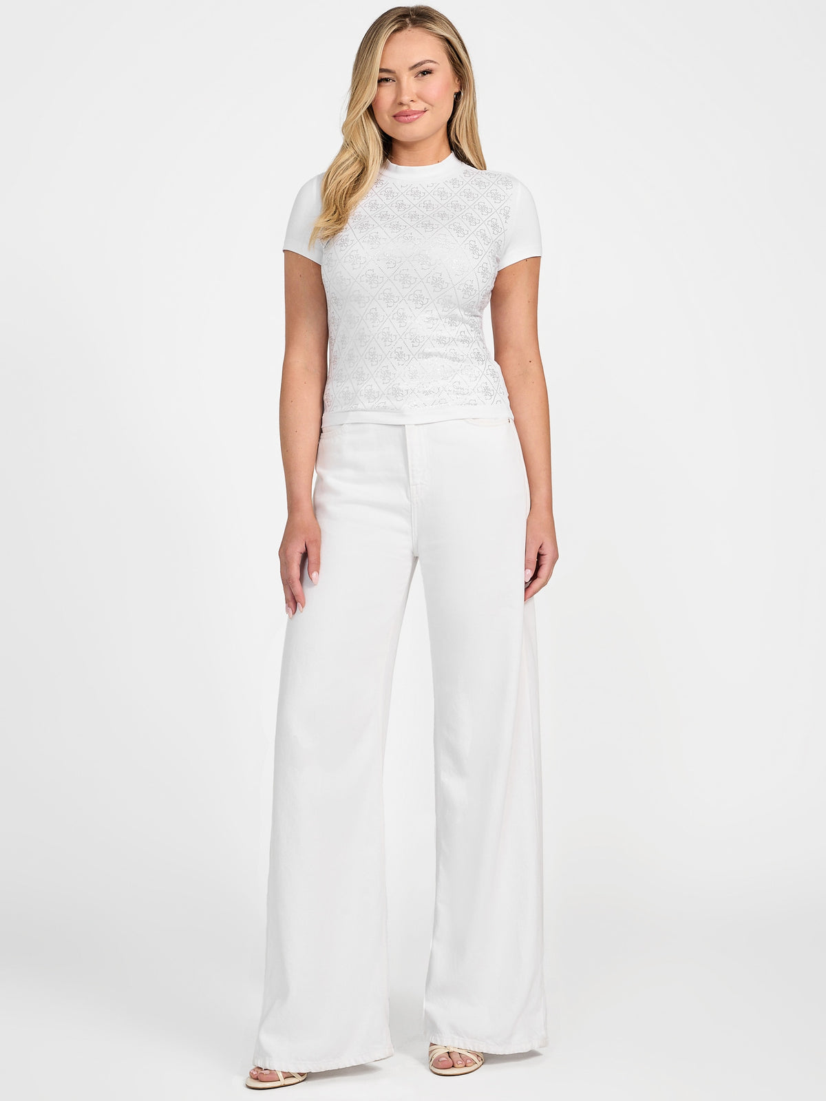 GUESS T-shirt Donna - Bianco modello W4BI26 J1314