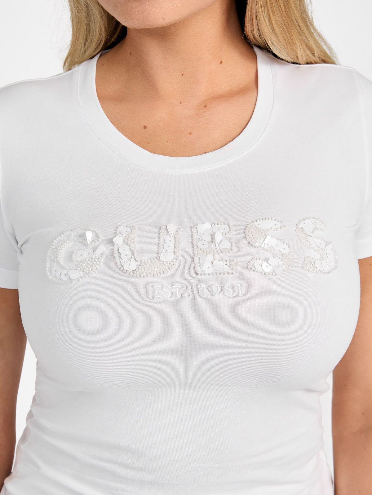 GUESS T-shirt Donna - Bianco modello W5GI17 J1314