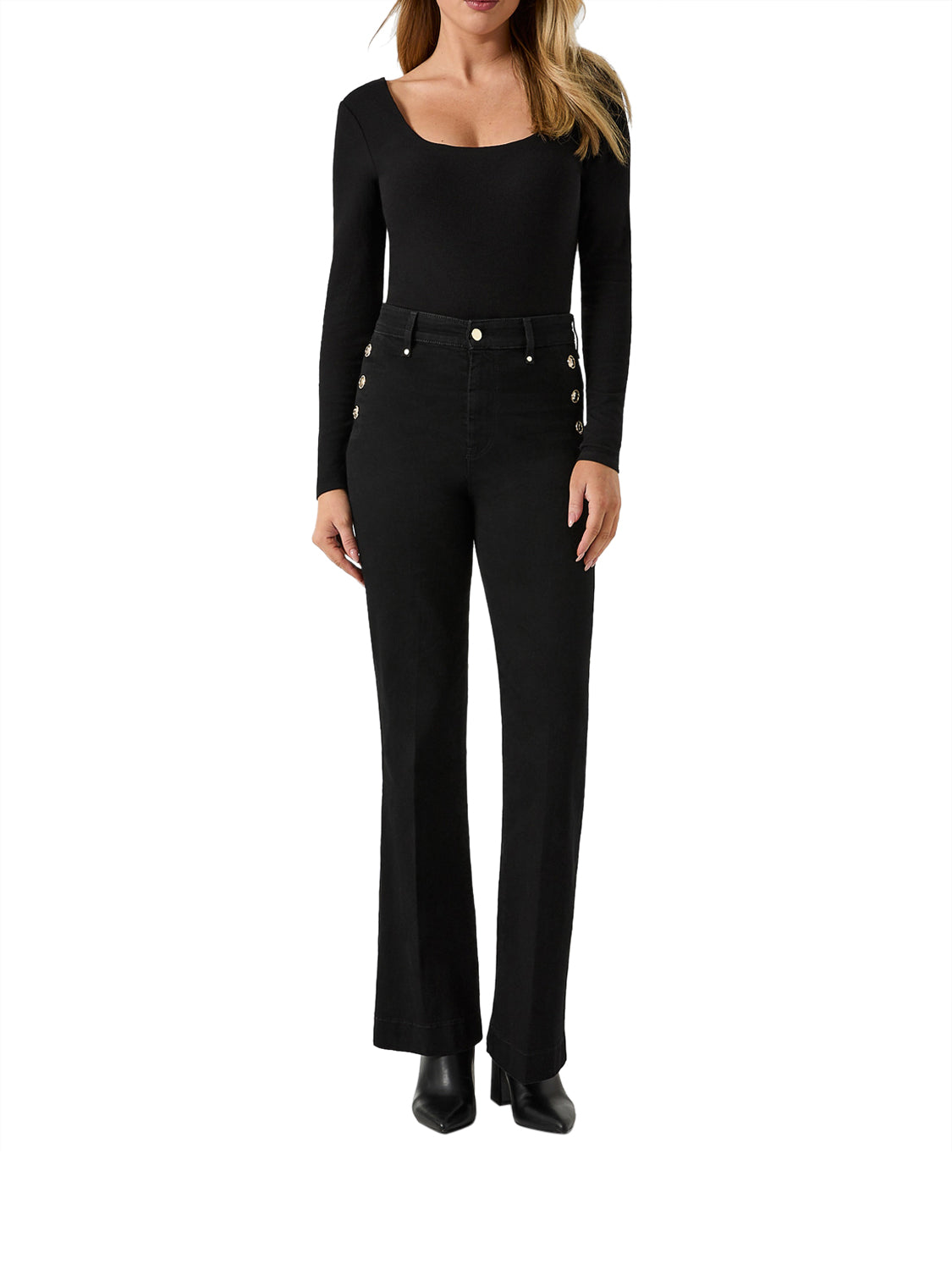 GUESS Pantalone Donna - Nero modello W5RA0P D4PZ1