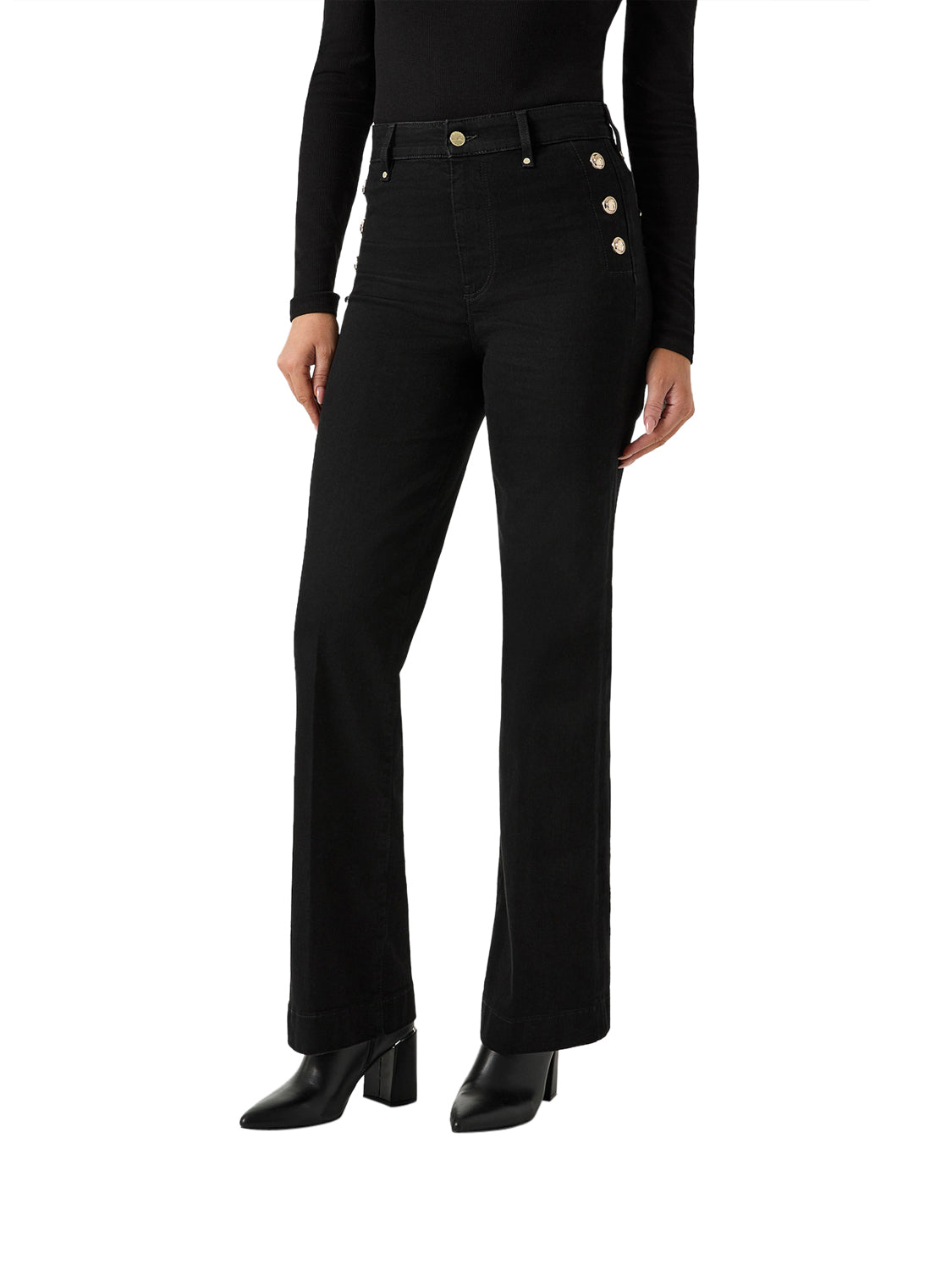 GUESS Pantalone Donna - Nero modello W5RA0P D4PZ1