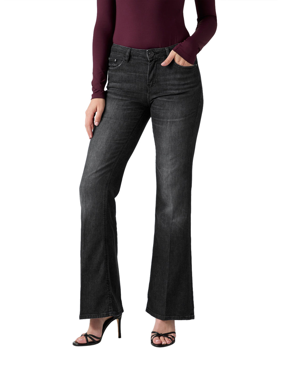 GUESS Pantalone Donna - Nero modello W6BAJ7 D2088
