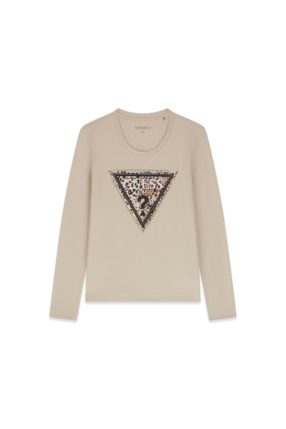 GUESS T-shirt Donna - Beige modello W6BI57 K7387