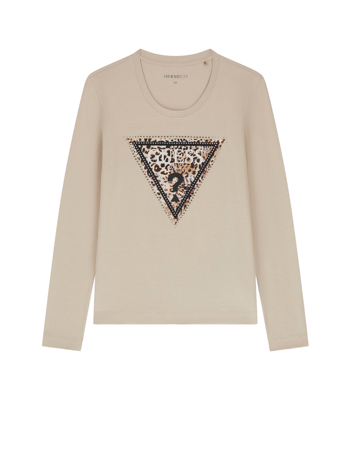 GUESS T-shirt Donna - Beige modello W6BI57 K7387