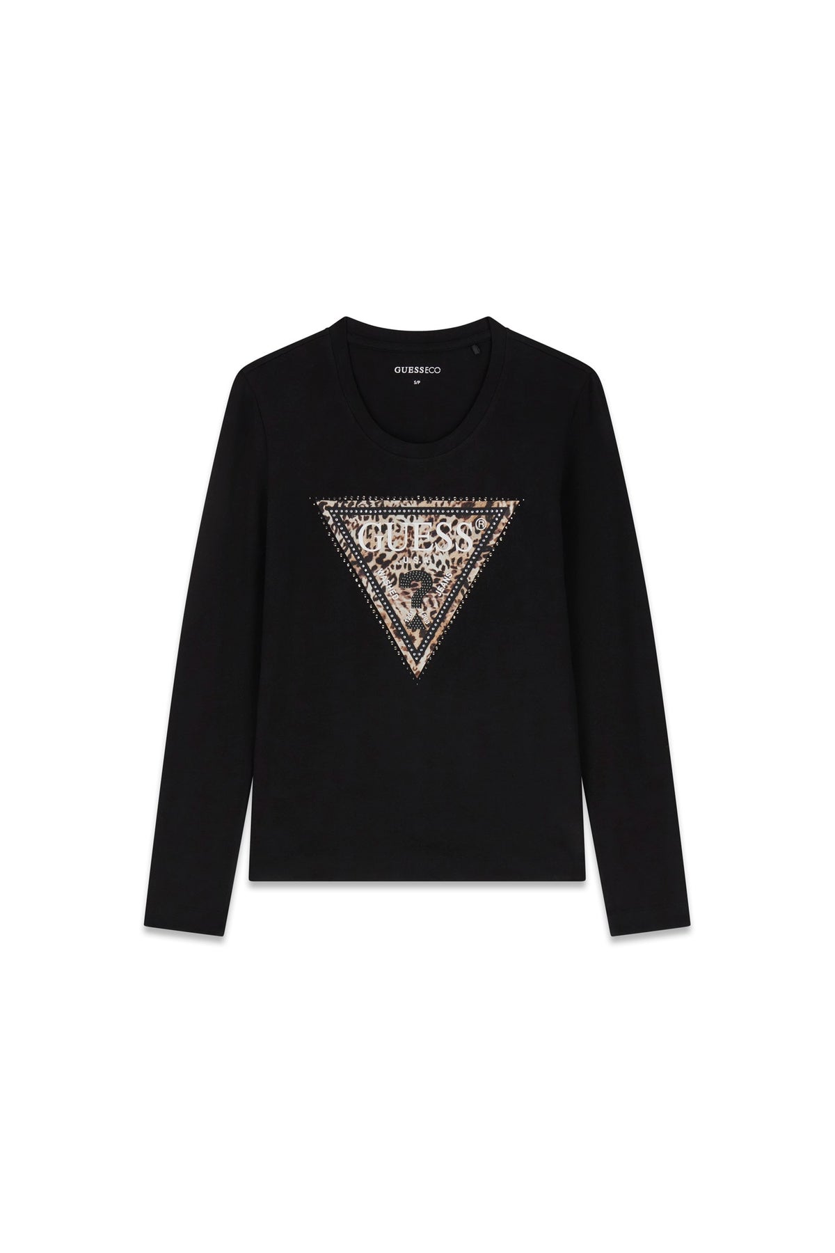 GUESS T-shirt Donna - Nero modello W6BI57 K7387