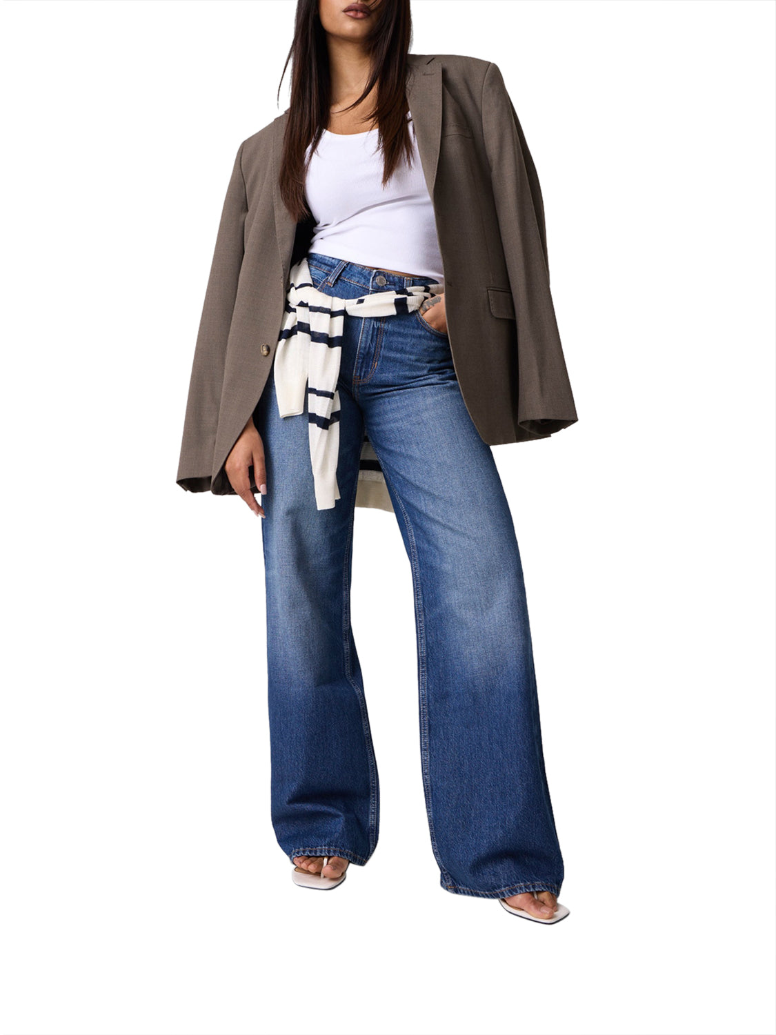 GUESS Pantalone Donna - Blu modello W6YA1A D1339