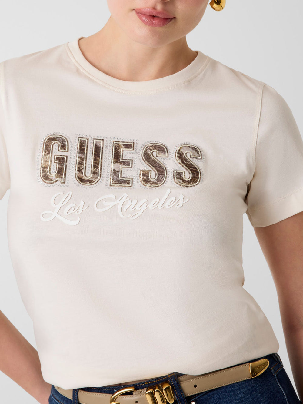 GUESS T-shirt Donna - Bianco modello W6YI30 K4349