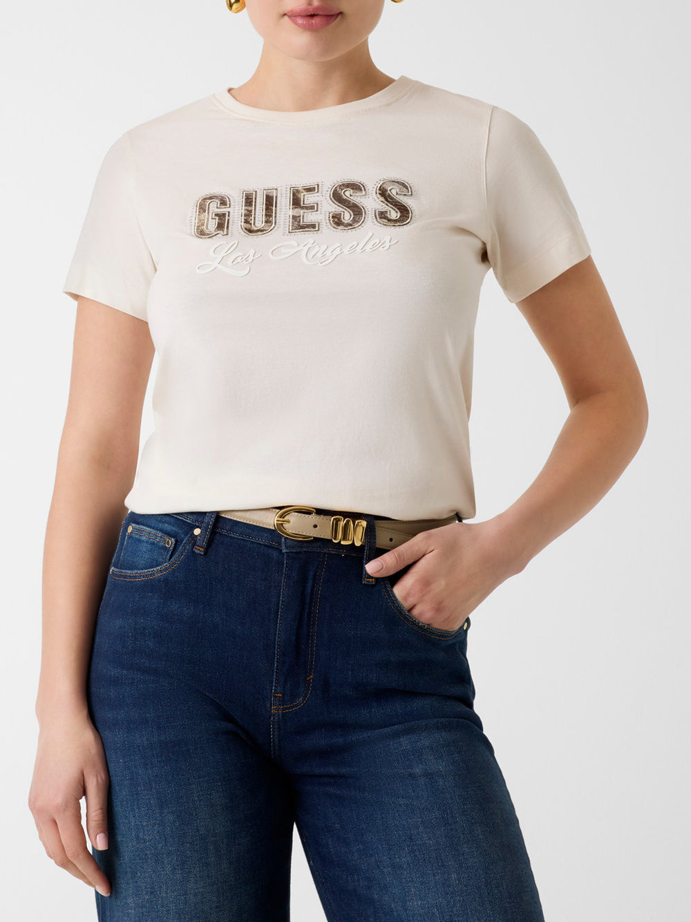 GUESS T-shirt Donna - Bianco modello W6YI30 K4349