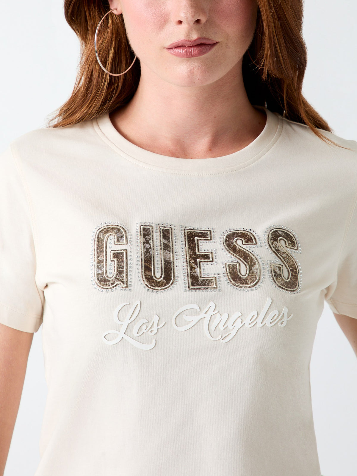 GUESS T-shirt Donna - Bianco modello W6YI30 K4349