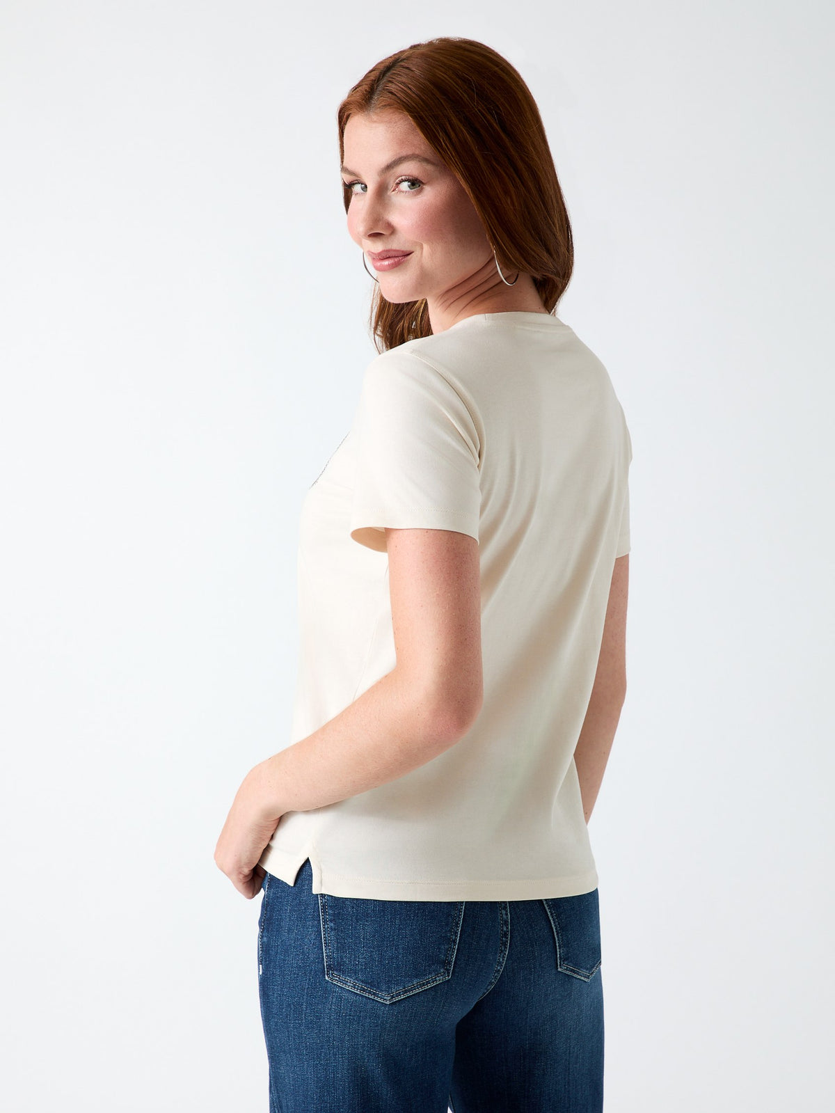GUESS T-shirt Donna - Bianco modello W6YI30 K4349