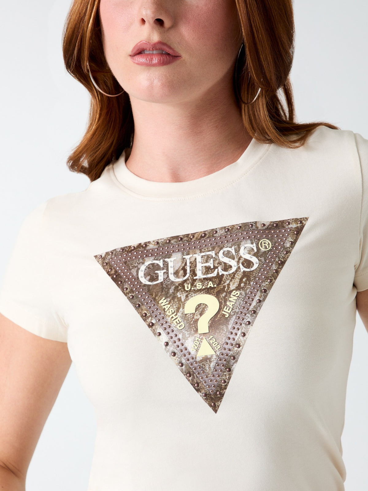 GUESS T-shirt Donna - Bianco modello W6YI31 K4350