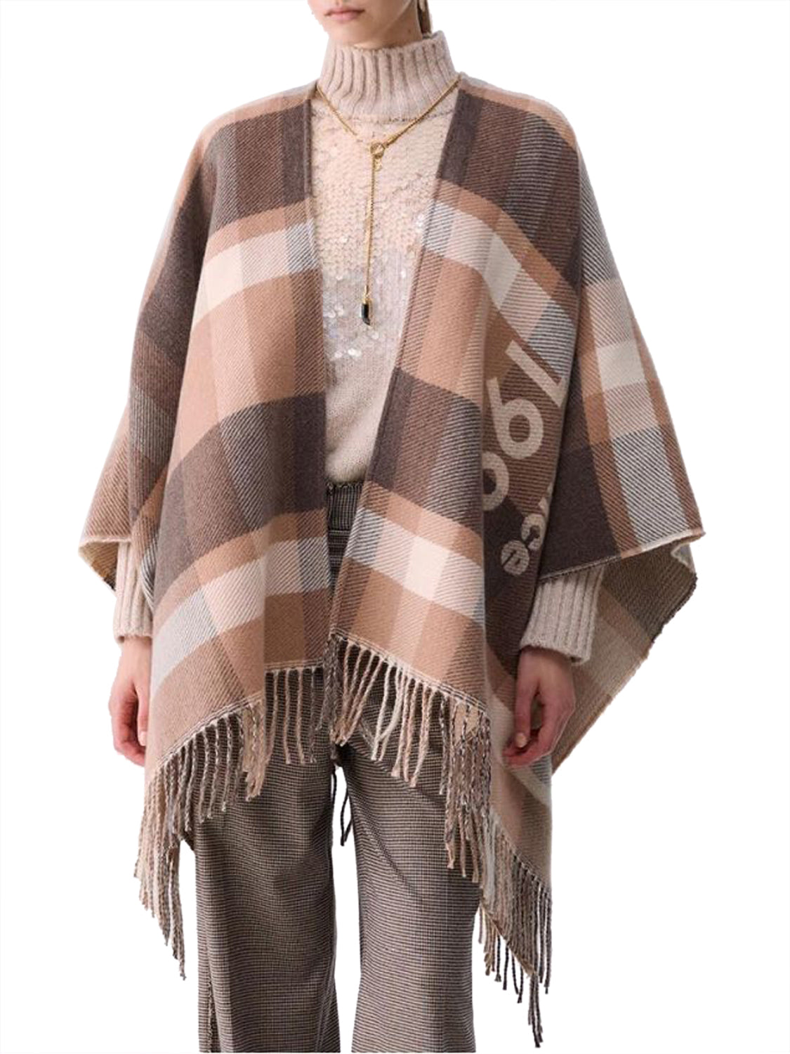 LIU.JO Poncho Donna - Beige modello 2F6041T2742