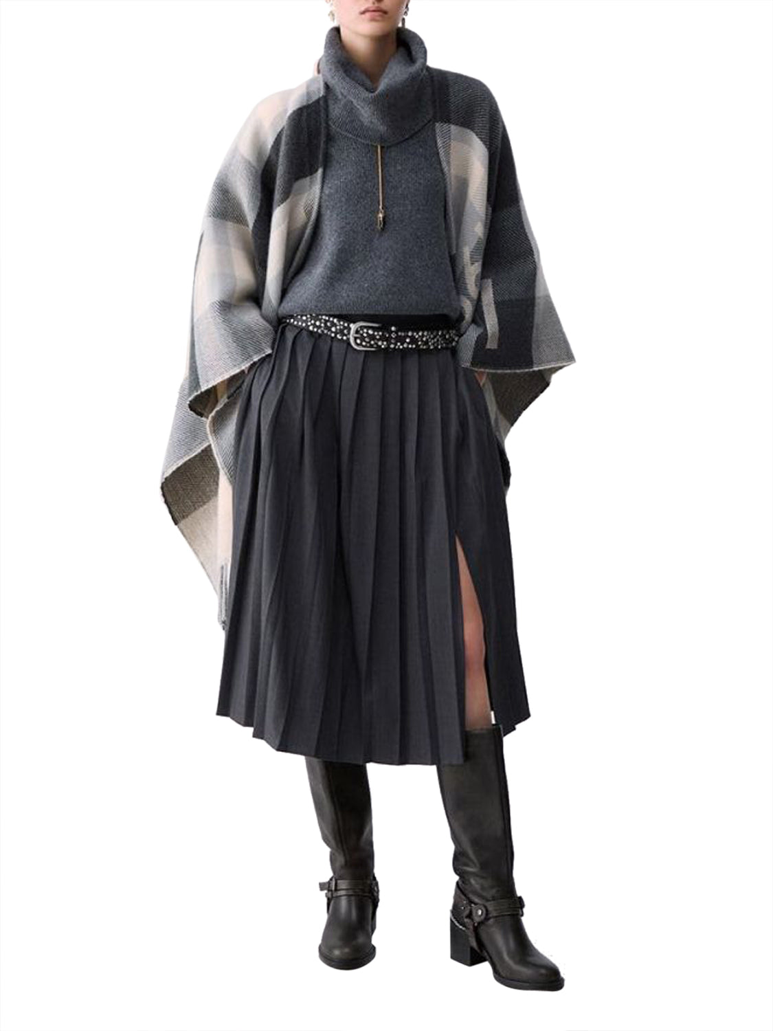 LIU.JO Poncho Donna - Grigio modello 2F6041T2742