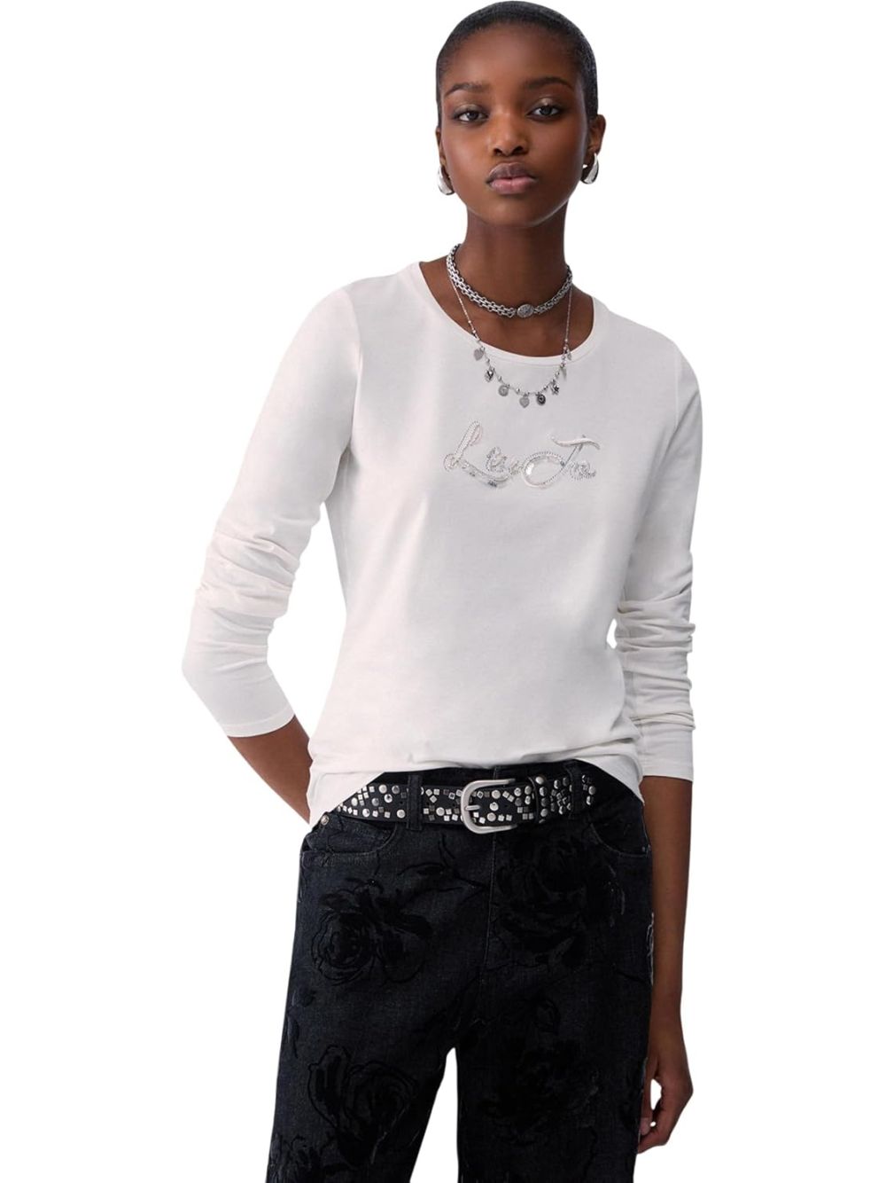 LIU.JO T-shirt Donna - Bianco modello TF6245JS003