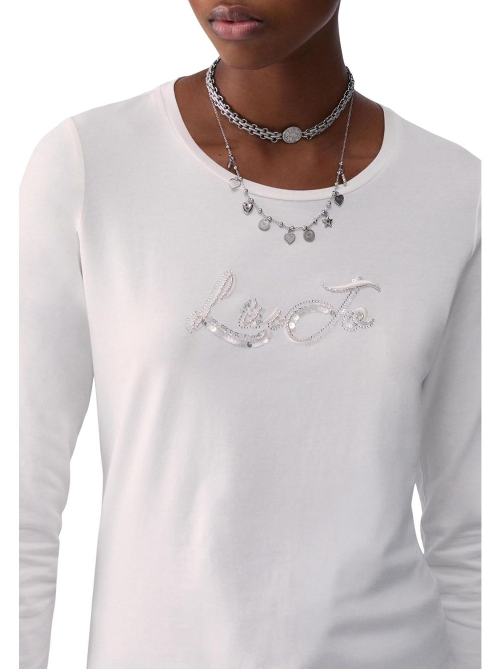 LIU.JO T-shirt Donna - Bianco modello TF6245JS003