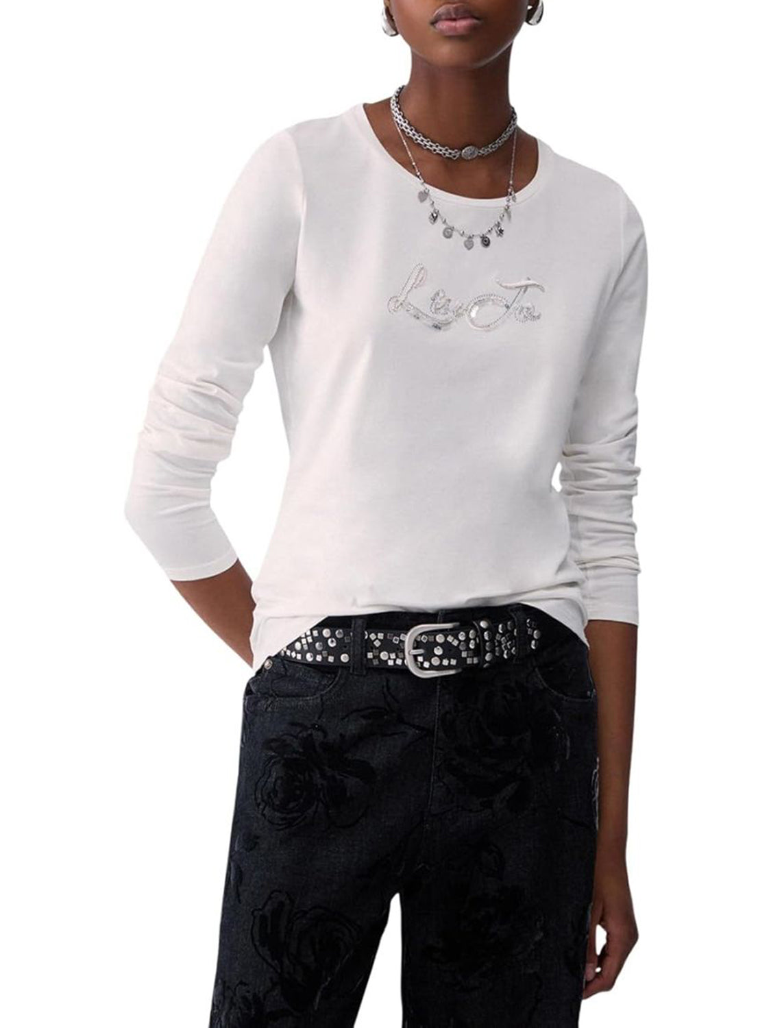 LIU.JO T-shirt Donna - Bianco modello TF6245JS003
