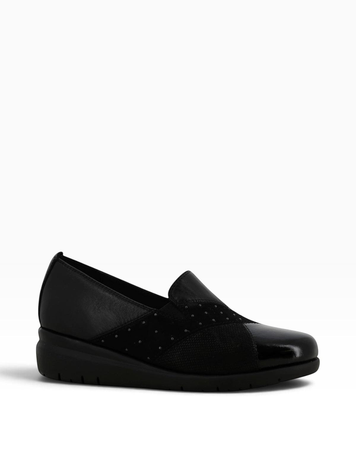 MELLUSO Mocassini con zeppa Donna - Nero modello K55244