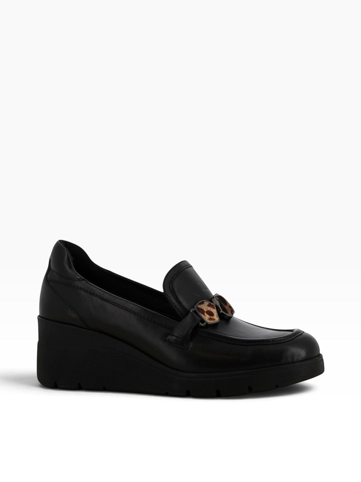 MELLUSO Mocassini con zeppa Donna - Nero modello K55312