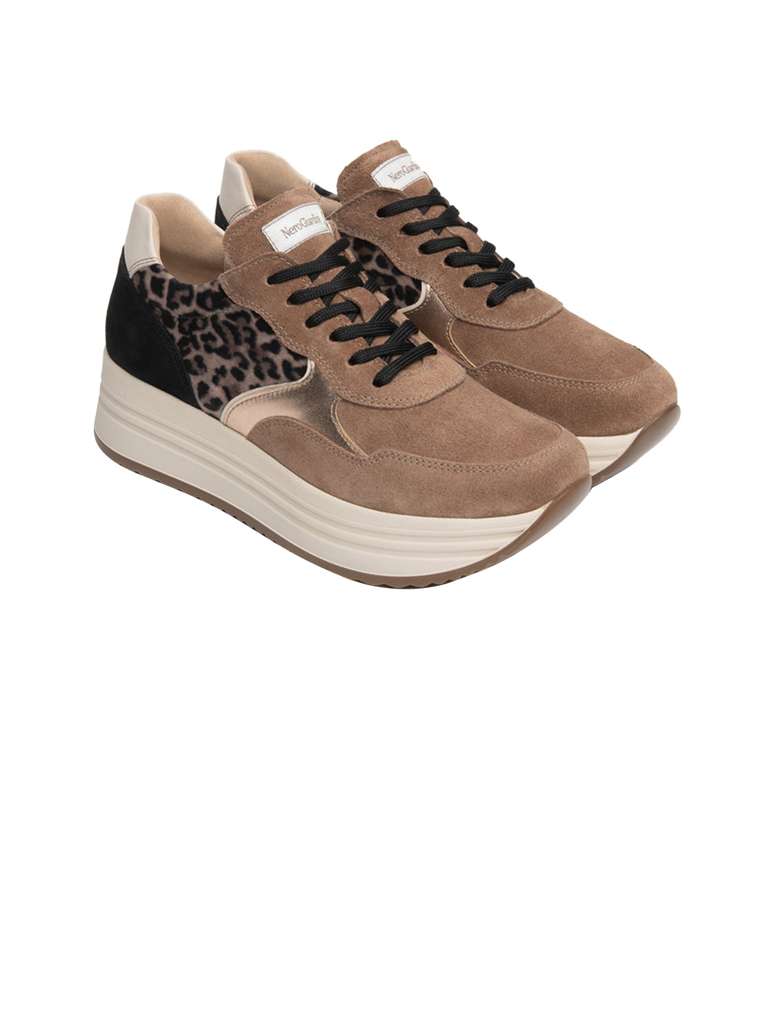 NERO GIARDINI Sneakers platform Donna - Beige modello I617342D
