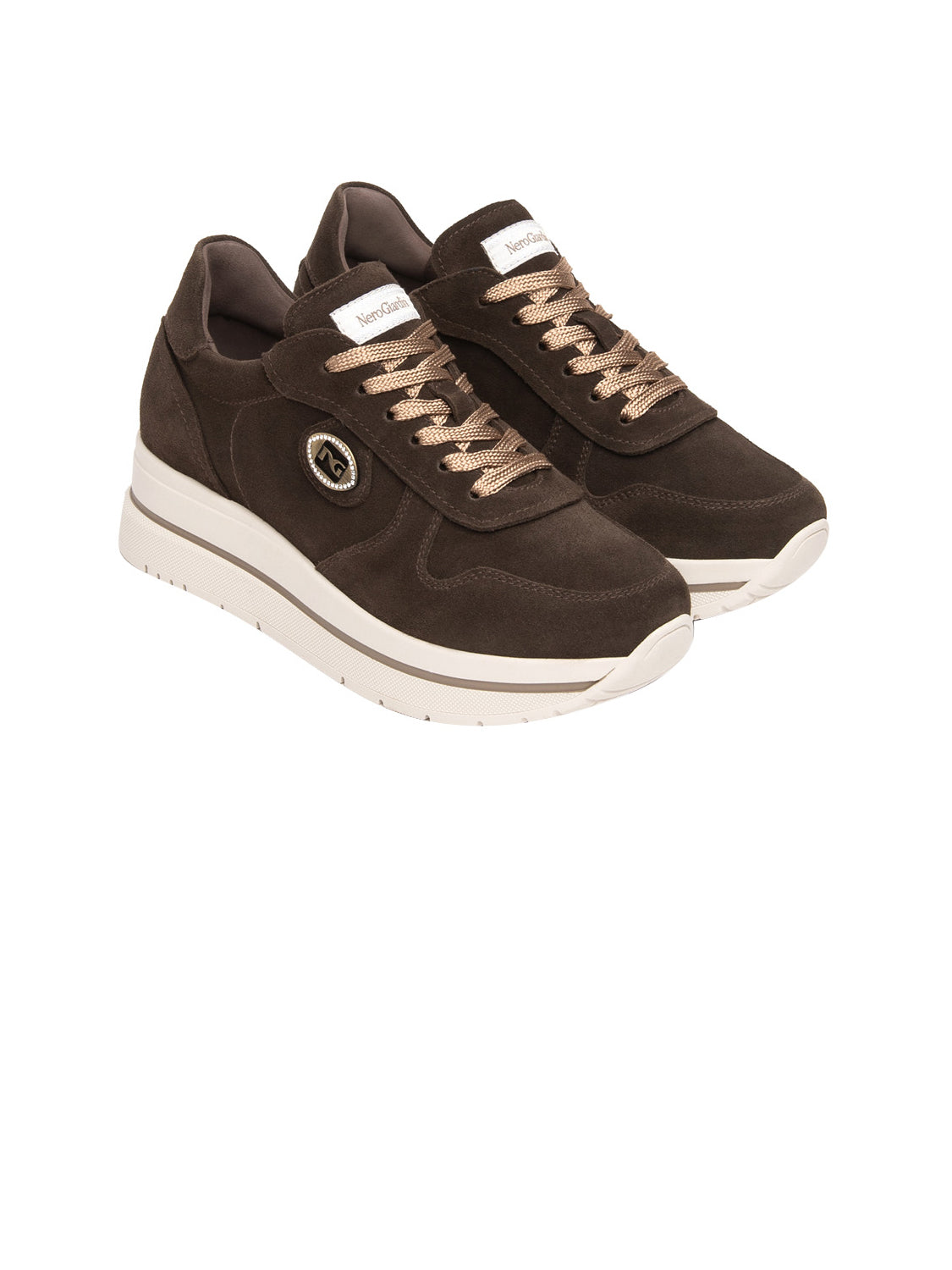 NERO GIARDINI Sneakers con zeppa Donna - T.Moro modello I617362D