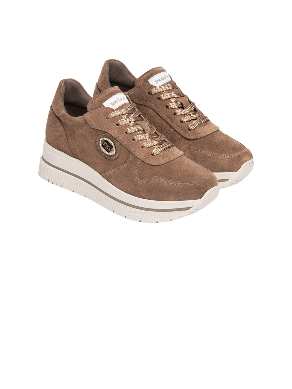 NERO GIARDINI Sneakers con zeppa Donna - Beige modello I617362D
