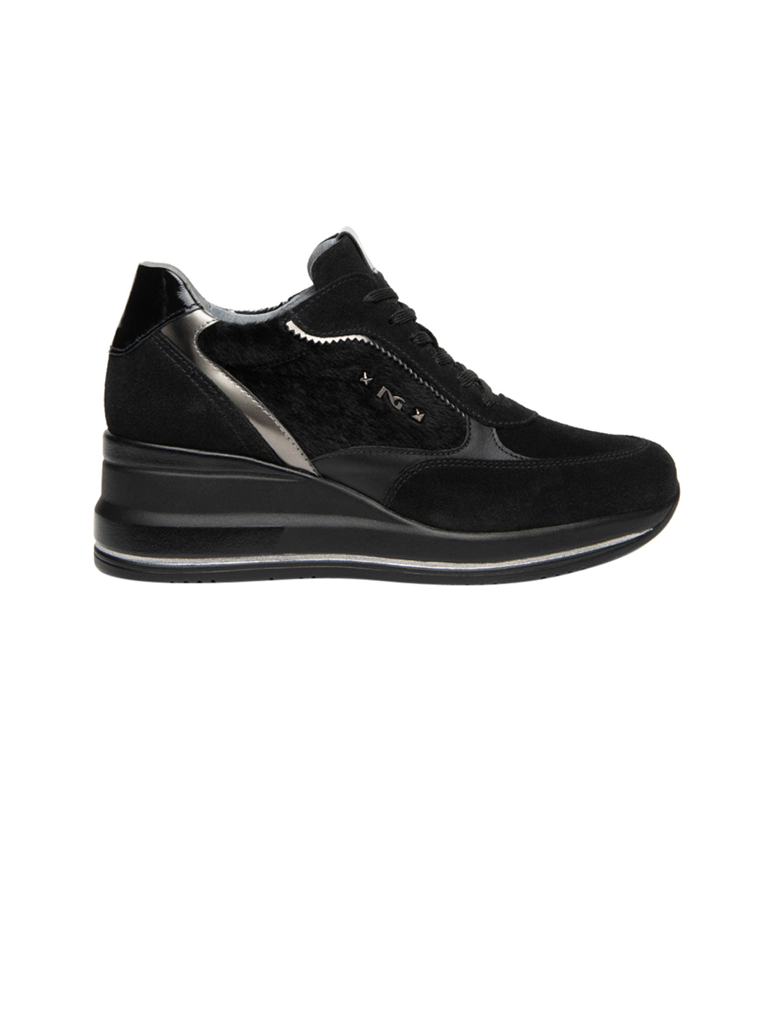 NERO GIARDINI Sneakers con zeppa Donna - Nero modello I617391D