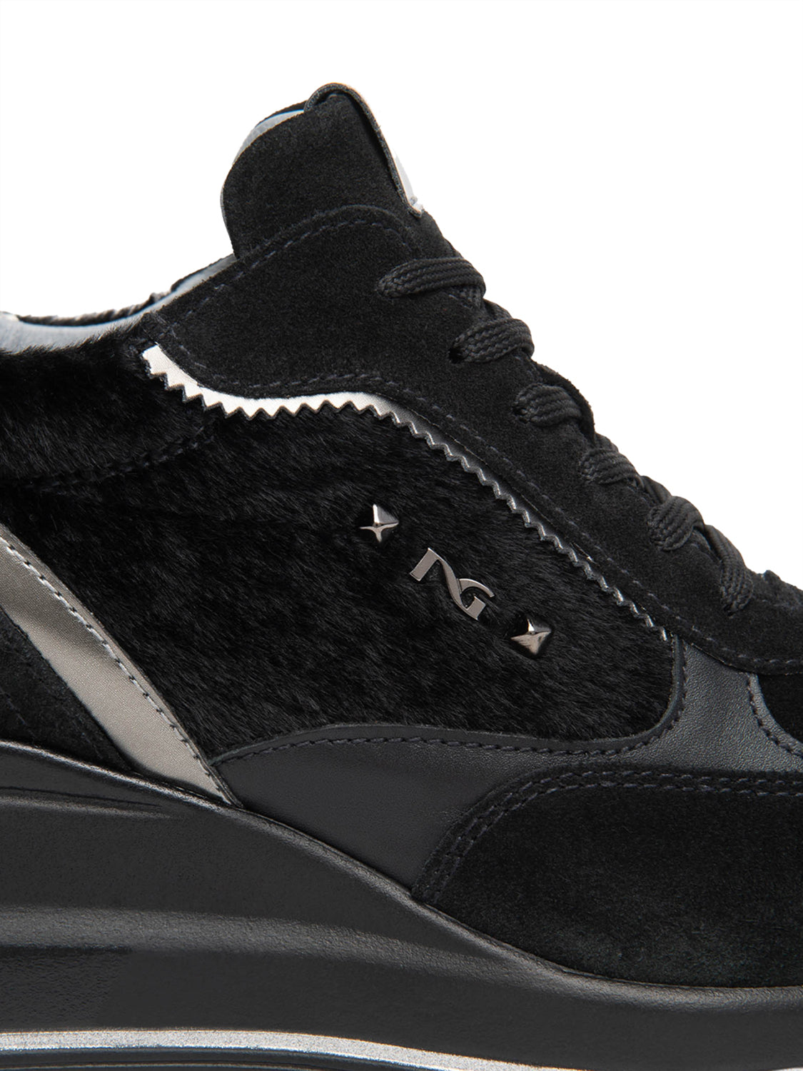 NERO GIARDINI Sneakers con zeppa Donna - Nero modello I617391D