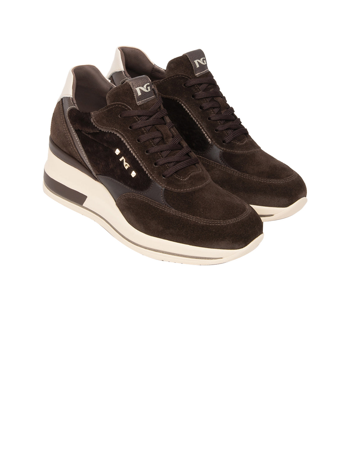 NERO GIARDINI Sneakers con zeppa Donna - T.Moro modello I617391D