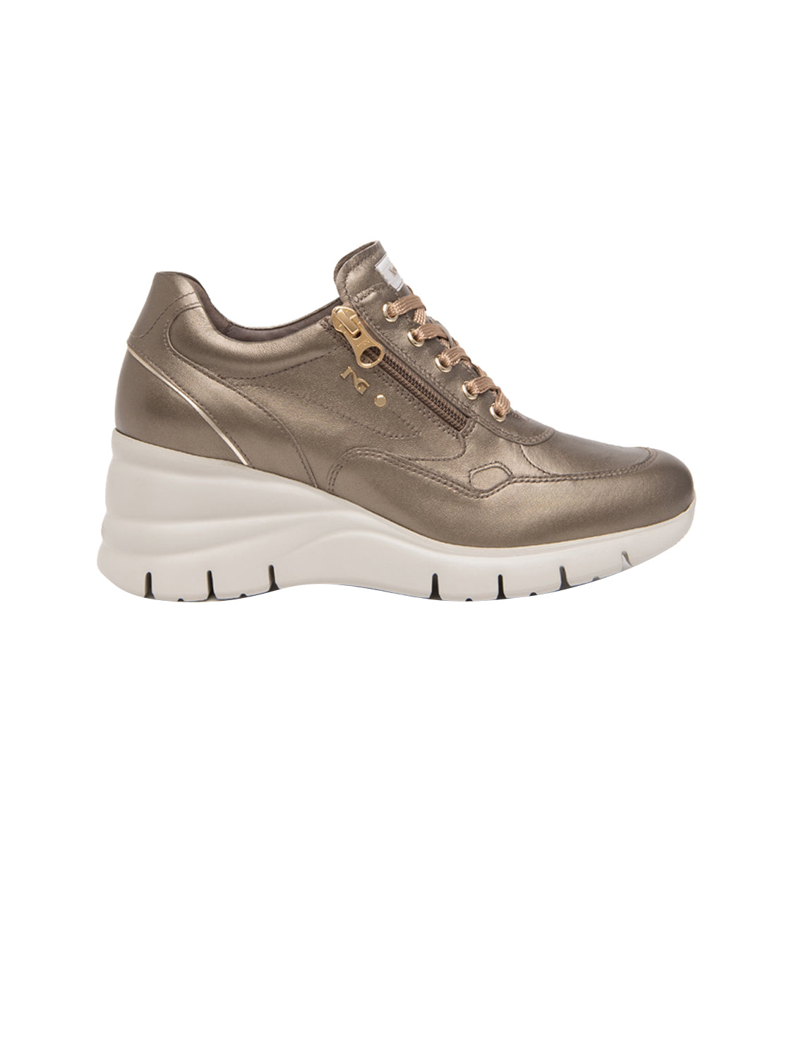 NERO GIARDINI Sneakers con zeppa Donna - Marrone modello I617401D