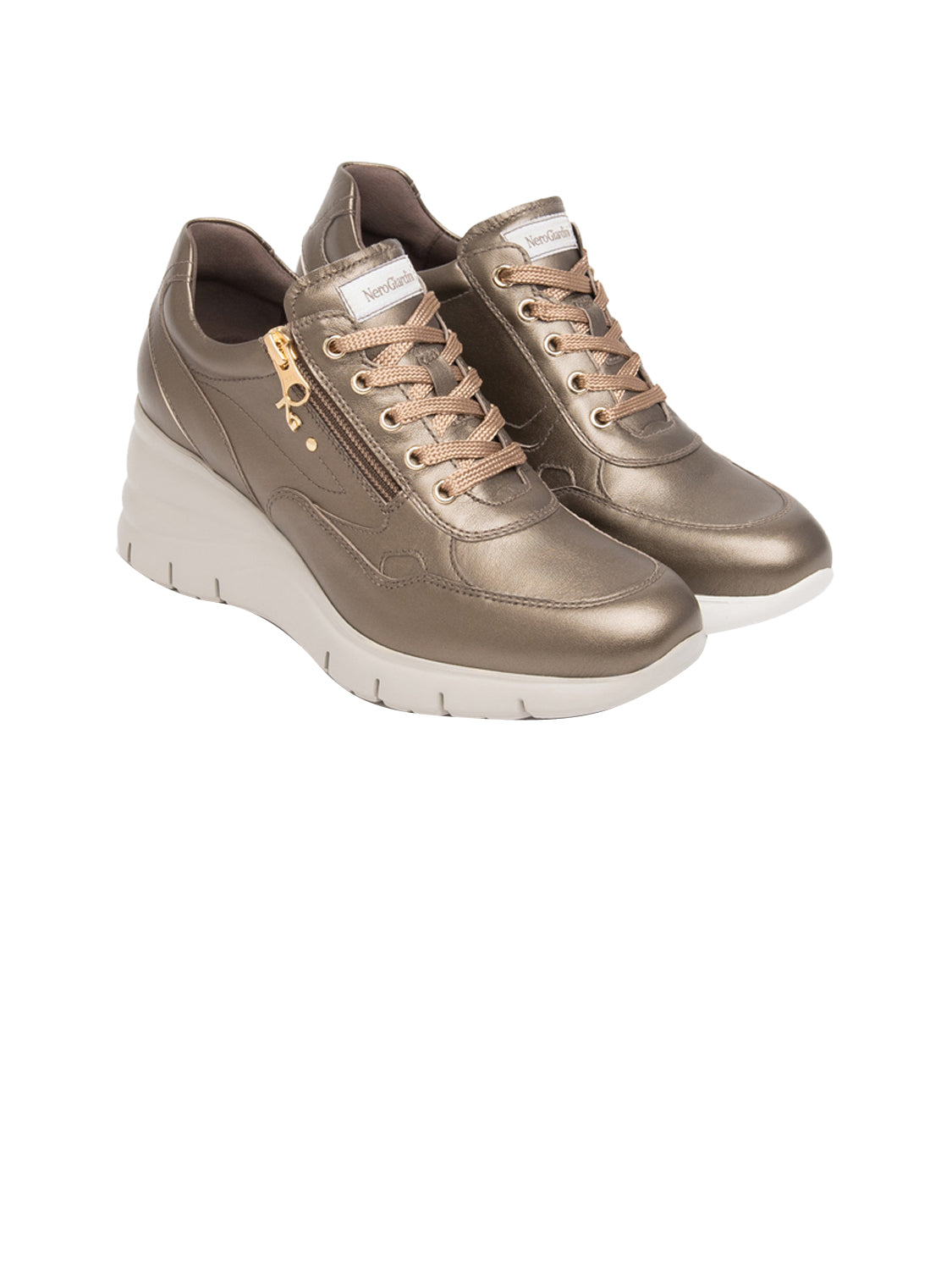 NERO GIARDINI Sneakers con zeppa Donna - Marrone modello I617401D
