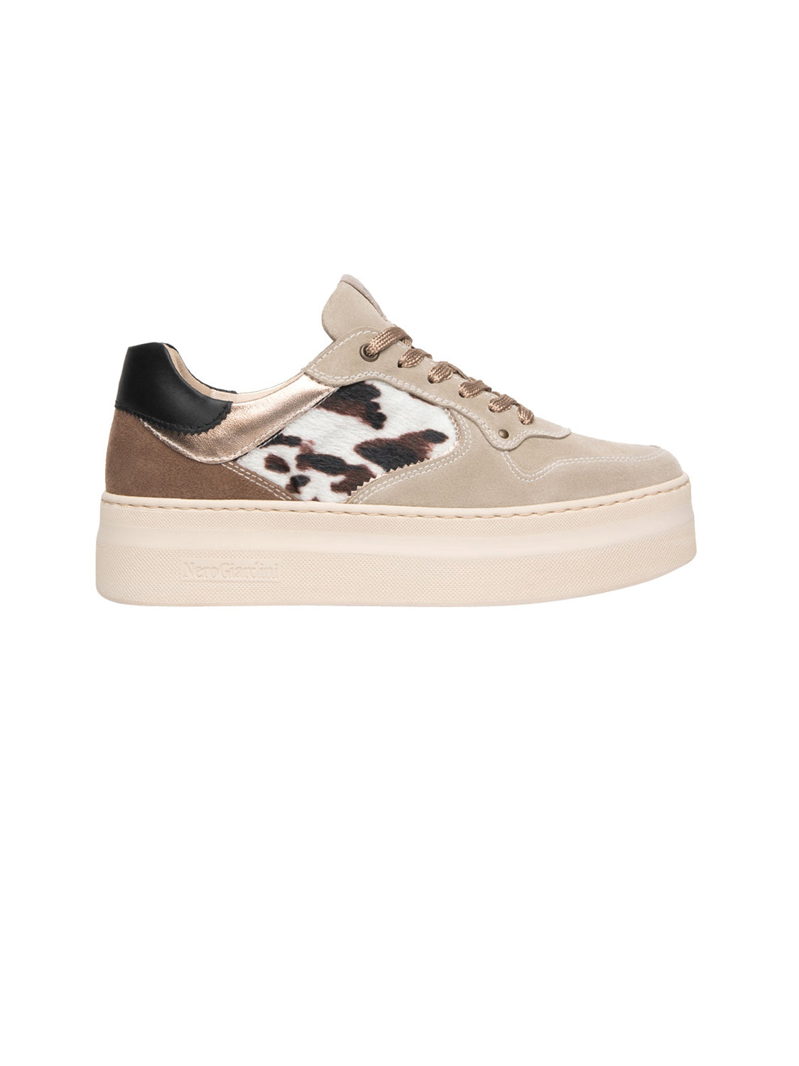NERO GIARDINI Sneakers platform Donna - Beige modello I617480D