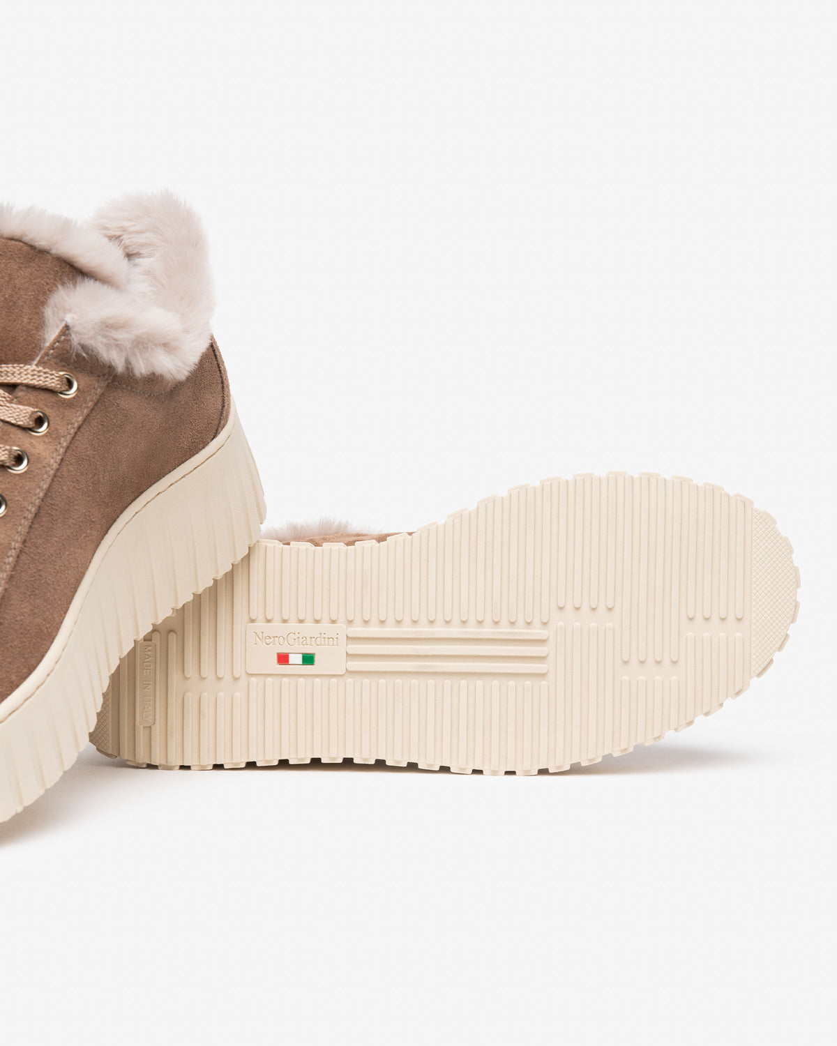 NERO GIARDINI Sneakers platform Donna - Beige modello I617510D